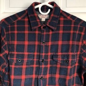 J.Crew flannel shirt in blue/red plaid